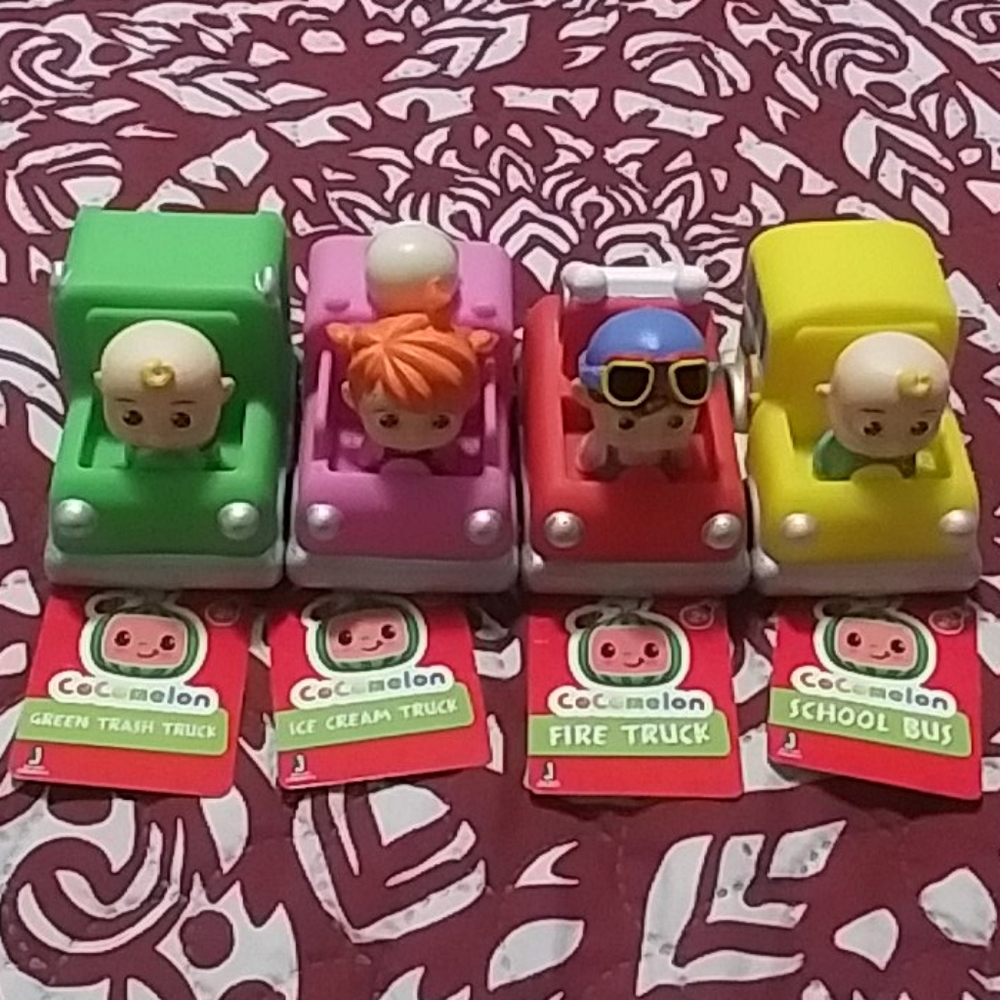 Cocomelon toy car set